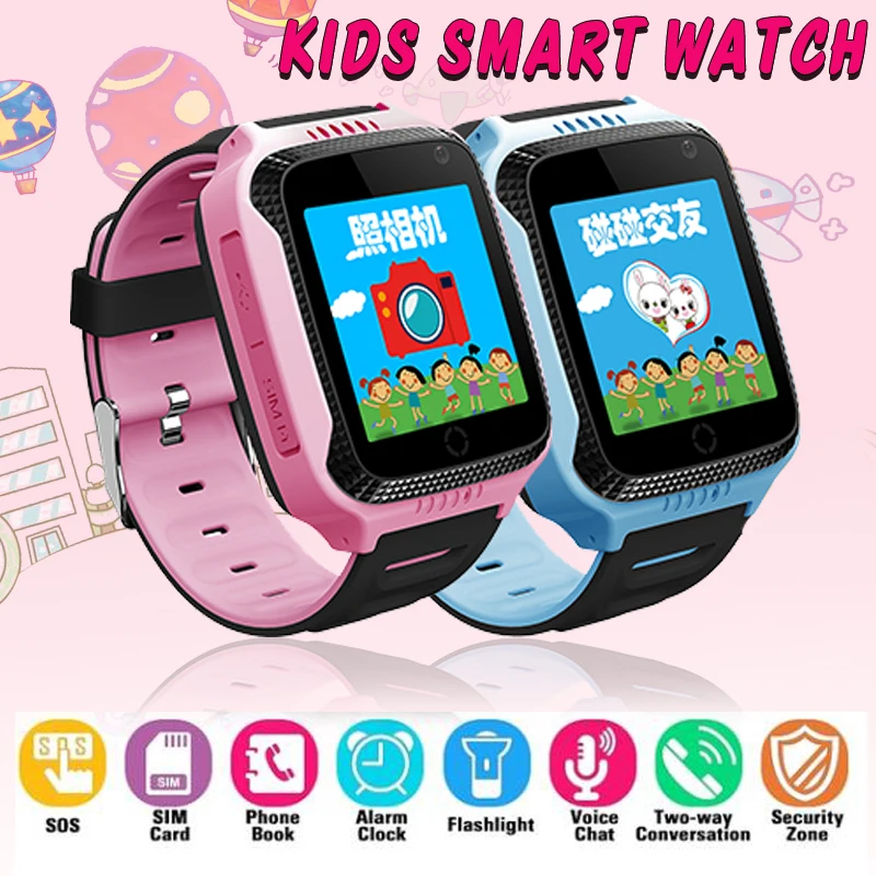 

B3 GPS SmartWatch With Camera Flashlight Baby Watch phone SOS Call GPS Device Tracker for Kid Safe Smart Watch PK Q100 Q90 Q50