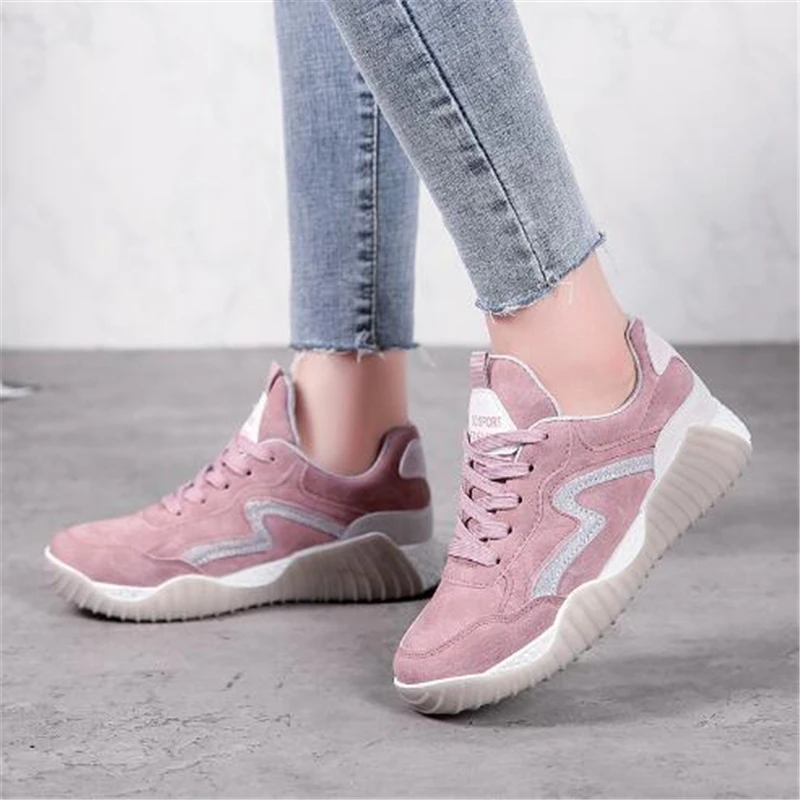 

Hot Sell Women Athletic Shoes Sport Sneakers Autumn Winter Warm Running Shoes Black Pink Grey Gym Trainers Cheap Fitness Shoes