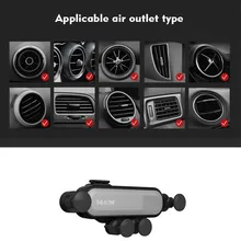 Универсальный автомобильный мобильный телефон гравитационный держатель на вентиляционное отверстие автомобиля кронштейн на выходе зажим держатель телефона вращение на 360 градусов для Iphone X samsung