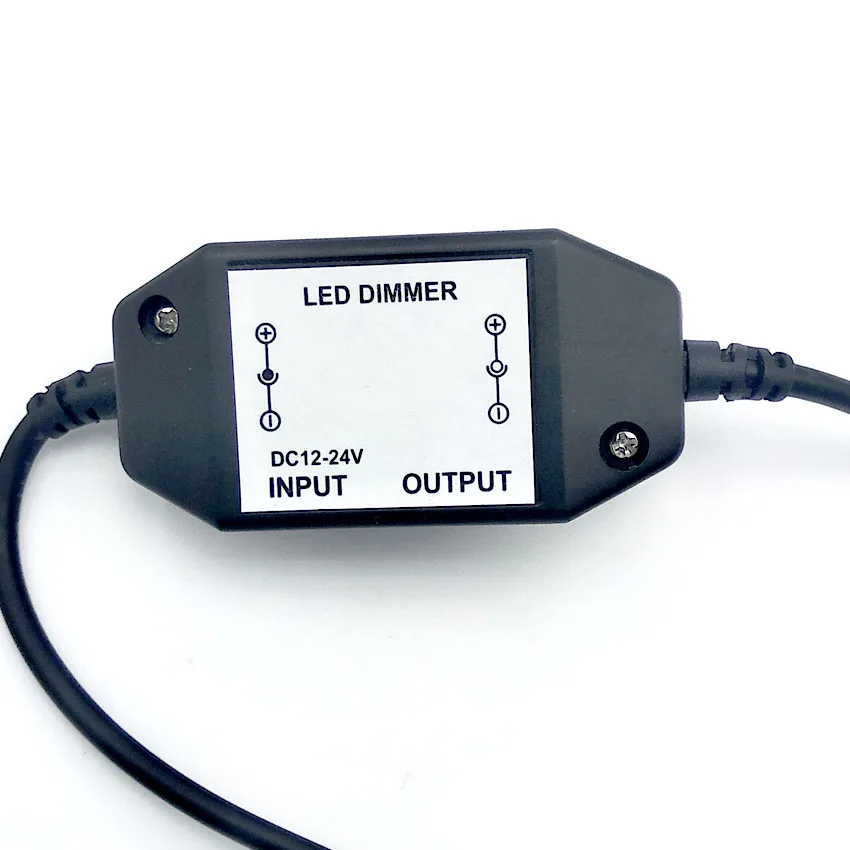 Торсионный Тип светодиодный переключатель света фар, яркость Регулируемый контроллер для 3528 5050 5730 5630 один Цвет полосы света DC 12V 24V
