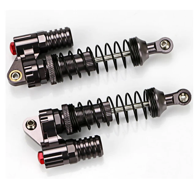 2Pcs Aluminium Alloy 90Mm Absorber Shocks For 1/10 Scale Rc Rock Crawlers Axial Scx10 D90 Truck 4