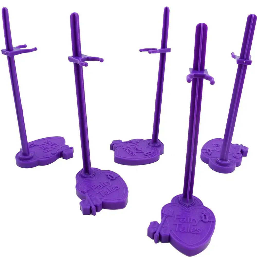 5 шт./лот, держатель для куклы, демонстрационные стенды, сделай сам, аксессуары для куклы Monster High для Ever After High, кукла для Bratz Toy - Цвет: 5x purple stands