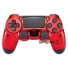 Хром красный Edition спереди Корпус оболочки крышка лицевой панели для PS4 Slim& для PS4 Pro контроллер-JDM-040 JDM-050 JDM-055# SP4FD04