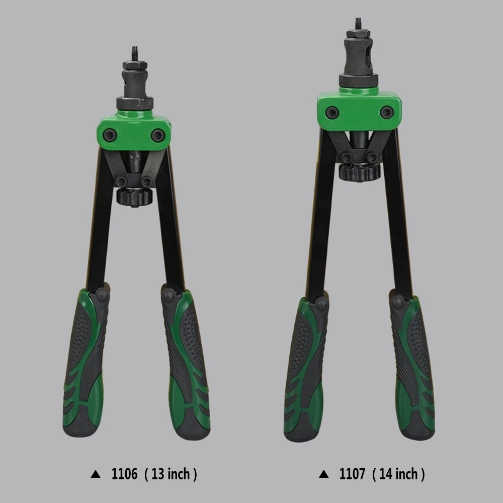 1" заклепочный ореховый пистолет 360 мм ручной Клепальщик с двумя ручками пистолет для ногтей M3 до M10 ручной Клепальщик винтовой пистолет Rivnut пистолет