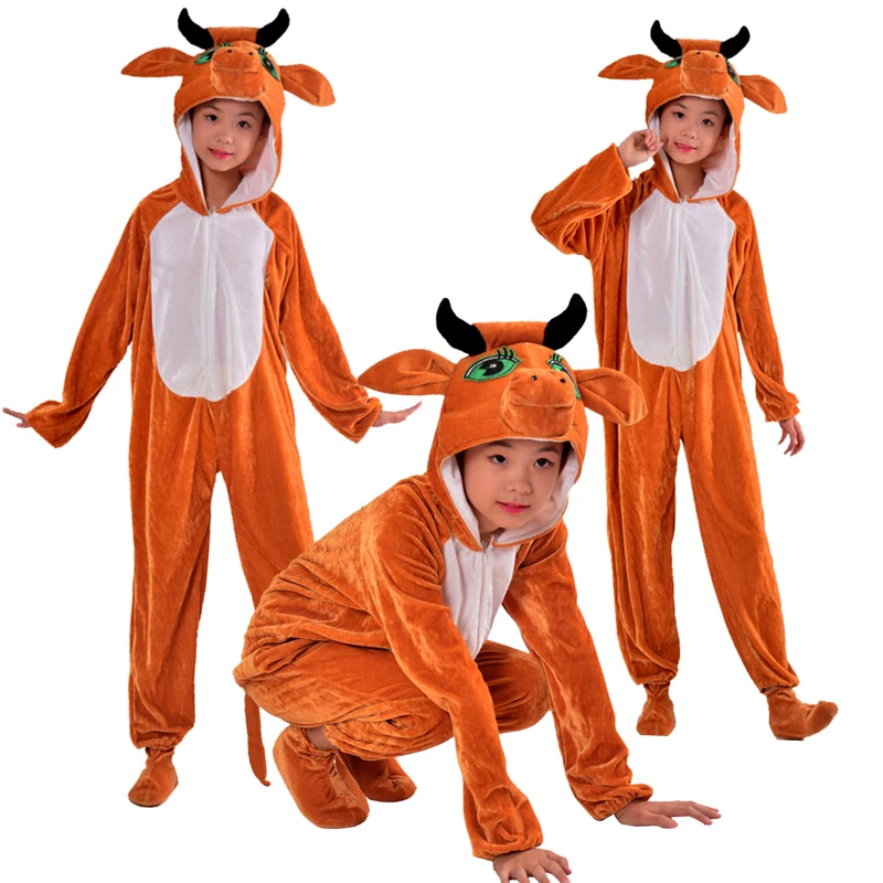 

Children's animal cartoon calf styling costumes kindergarten performance service costume costume for kids love live cosplay