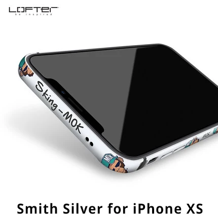 Классный металлический бампер для телефона для iPhone XS XR, чехол для телефона s для iPhone XS Max, чехол с мультяшным рисунком, алюминиевая силиконовая рамка, чехол - Цвет: 1 Silver for XS