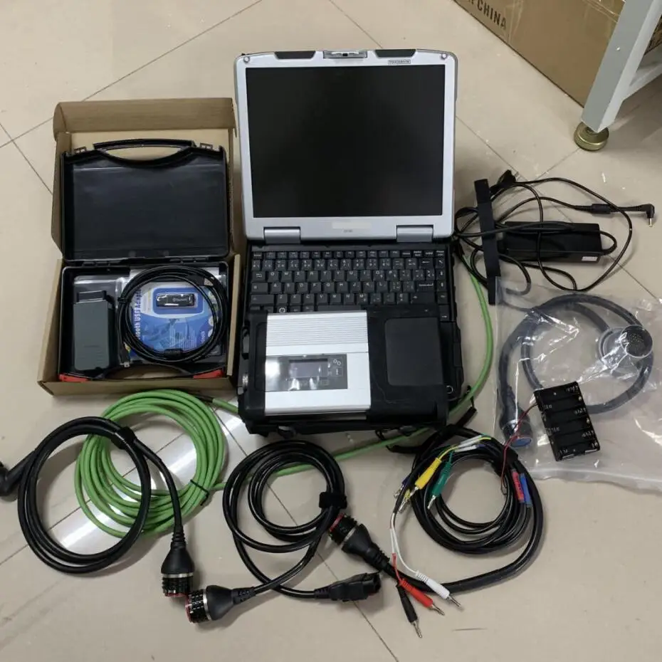 #*Cheap 2in1 diagnostic tool sd connect mb star c5 vas5054 full chip uds oki software with laptop cf30 ram 4g ready to use