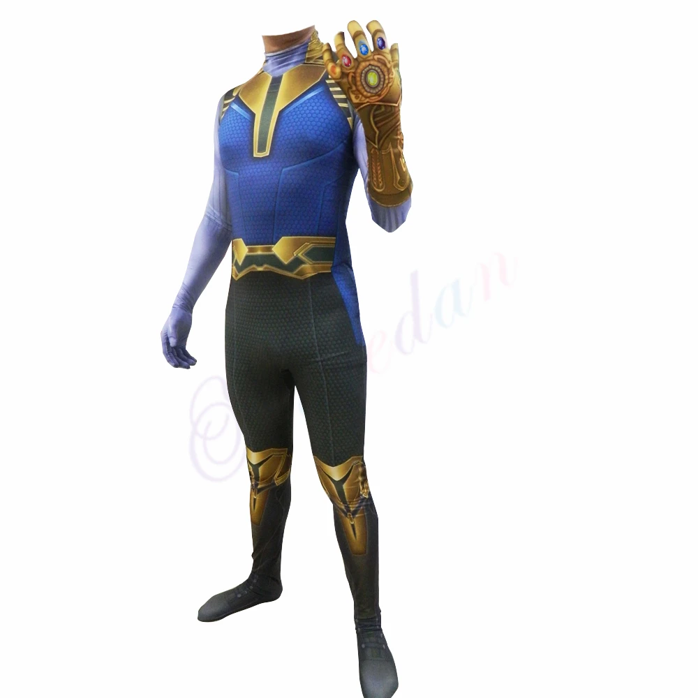 Avengers 4 Endgame Thanos Costume Adult Party Halloween Cosplay Costumes For Men Kids
