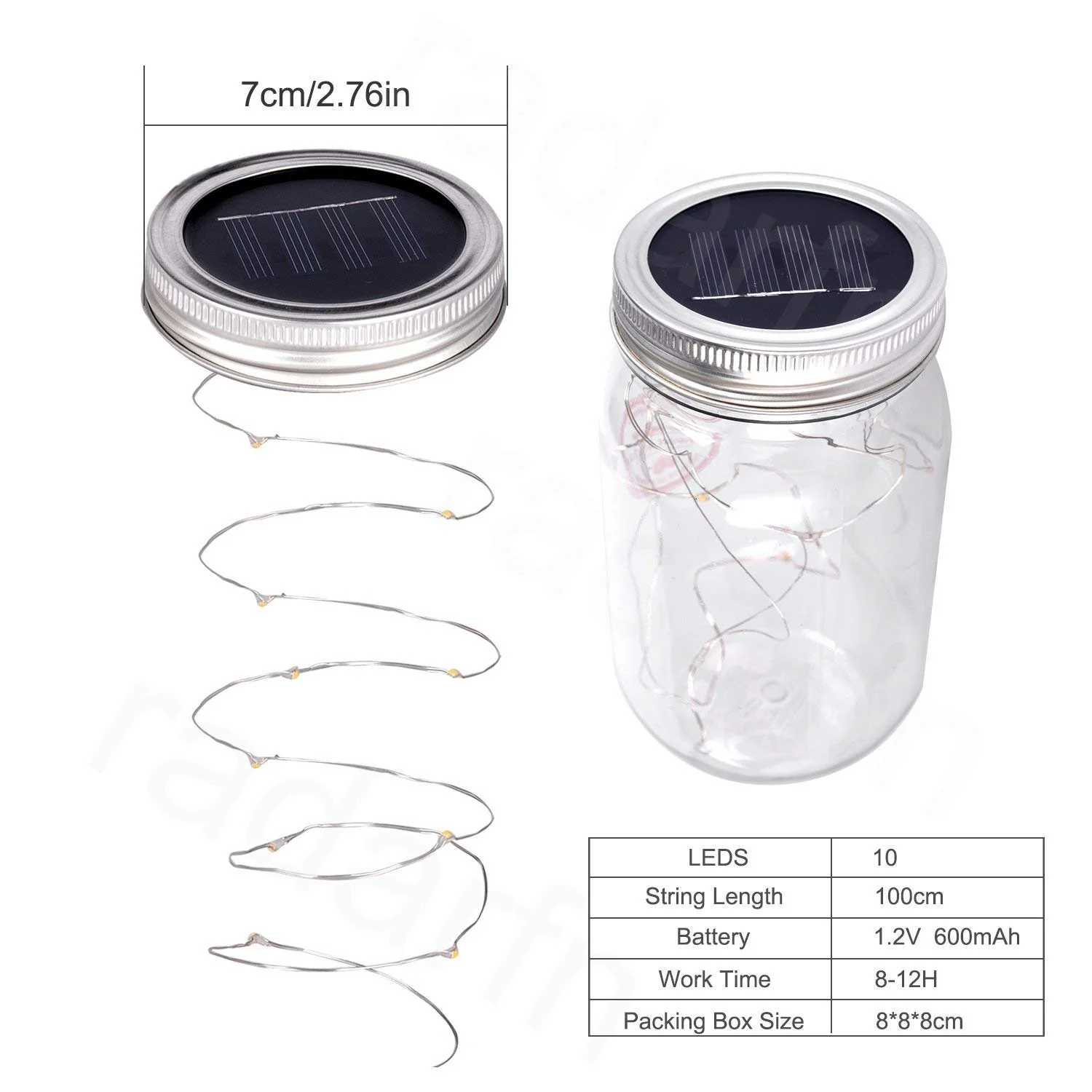 Mason Jar огни наивысшего качества светодио дный 10 светодиодные вставки для