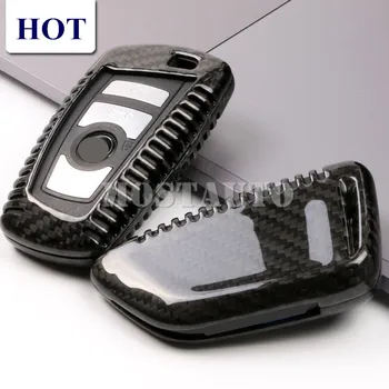 

For BMW X3 X4 F25 F26 Carbon Fiber Car Smart Key Shell Case Cover
