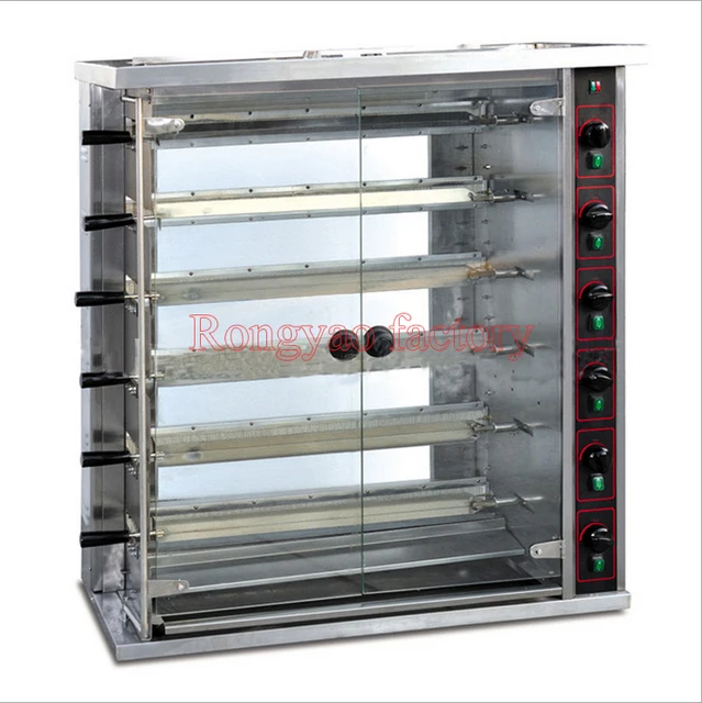 RY JGT 6P Stainless steel high quality roast chicken gas oven chicken