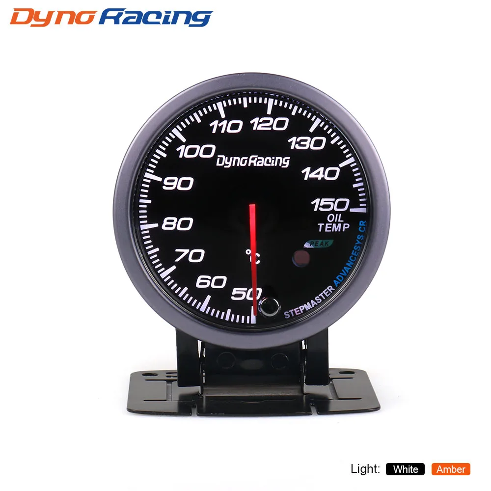 Oil temp gauge Dynoracing 2,5 ''60 мм белый/янтарный свет давление масла Температура воды Температура масла напряжение турбо Boost выхлопной газа датчик температуры автомобиля - Цвет: Oil temp gauge
