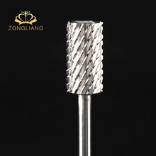 3/3" Профессиональный Карбид сверла для ногтей Тонкий 3 Размер Электрический пилка для ногтей серебро сверло для ногтей фрезерный станок оборудование