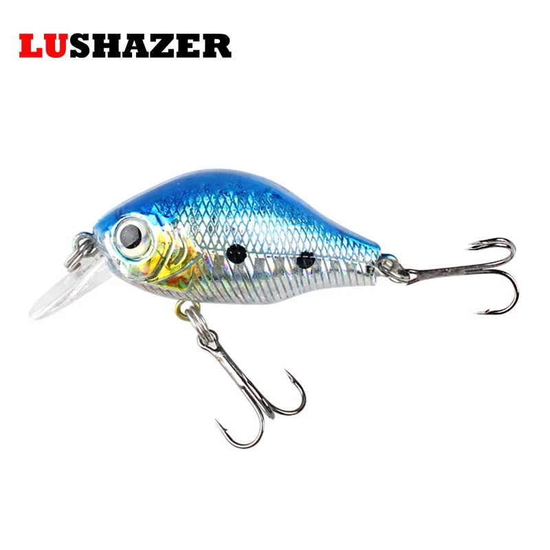 

LUSHAZER fishing lure minnow 8.3g 6cm crankbait iscas artificiais para pesca em rio fish wobbler hard baits crank baits