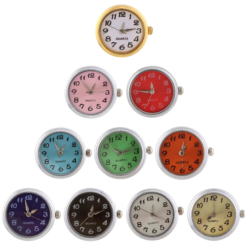 

10PCS 18mm Glass Watch Snap Buttons Interchangeable Jewelry Accessory Can Move Replaceable Button Snap Jewelry For Bracelet