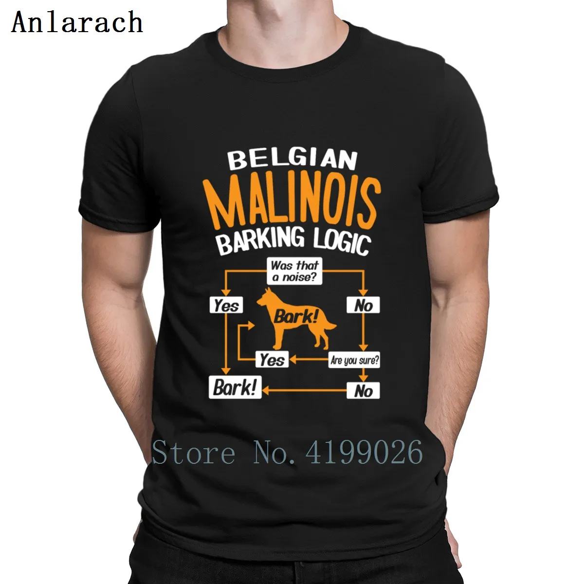 

Belgian Malinois Barking Logic T Shirt Summer Quirky Slim Nice Men T Shirt Gift Designing Plus Size Hiphop Top Weird