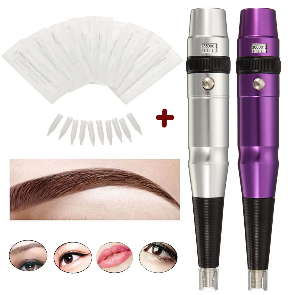 

Electirc Eyebrow Permanent Makeup Tattoo Machine Pen Supplies Body Art Tools Kit Eyebrow Beauty Instrument