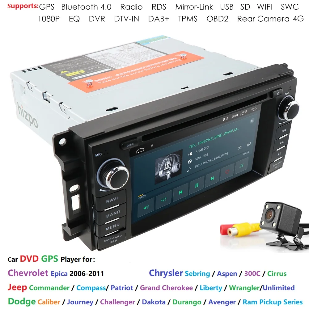 Android 9.0 Car Stereo CD DVD Player - in Dash Car Radio Multimedia Player Navigation System Bluetooth WiFi GPS for Jeep Wrangle Android 9.0 Car Stereo CD DVD Player - in Dash Car Radio Multimedia Player Navigation System Bluetooth WiFi GPS for Jeep Wrangle
