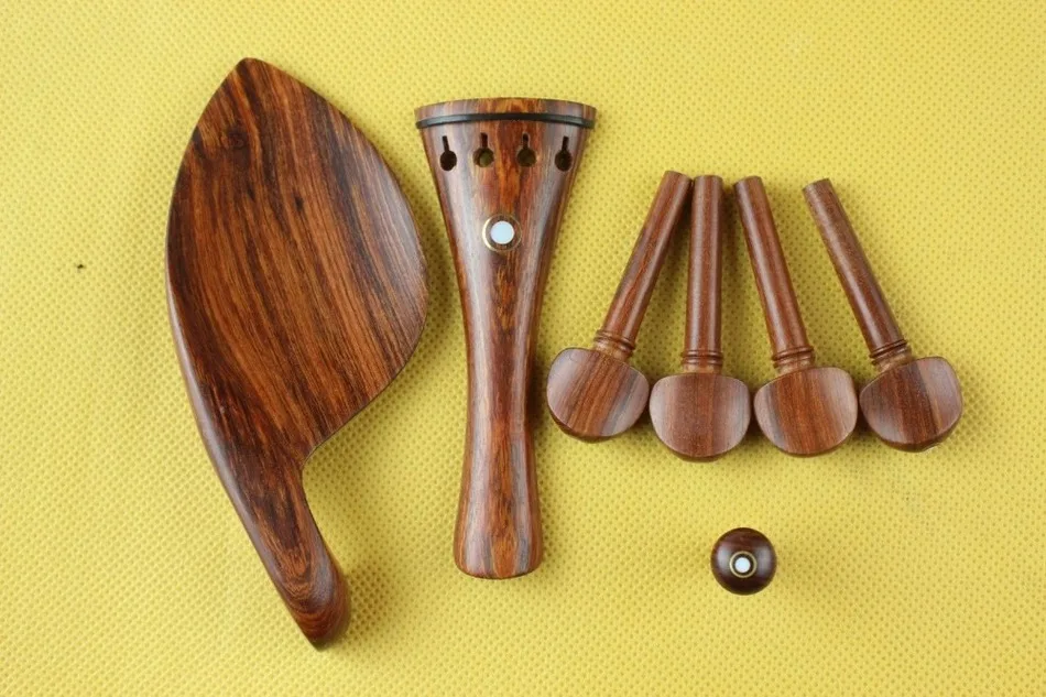 

10 set high quality rose wood violin parts 4/4 full size, violin accessories