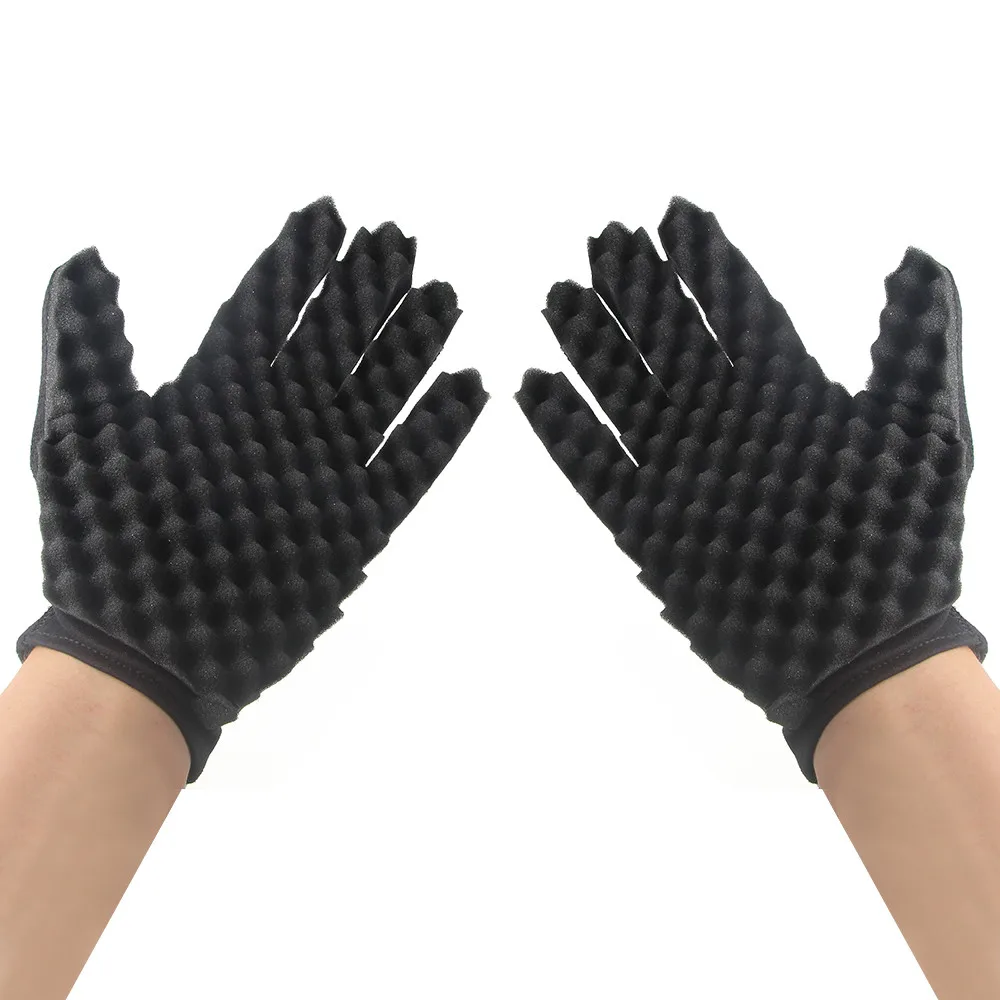 

Hair Care 1PC Fashion Curls Coil Magic Tool Wave Barber Hair Brush Sponge Gloves 2019 Jan11
