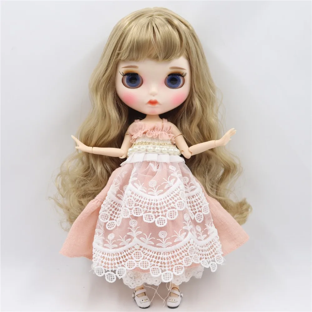 Neo Blythe Doll with Blonde Hair, White Skin, Matte Face & Jointed Body 1