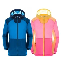 Открытый любит Кемпинг Куртки Лето быстросохнущая Лоскутная куртка Для женщин прозрачный Anti UV тонкий Пеший Туризм пальто с капюшоном