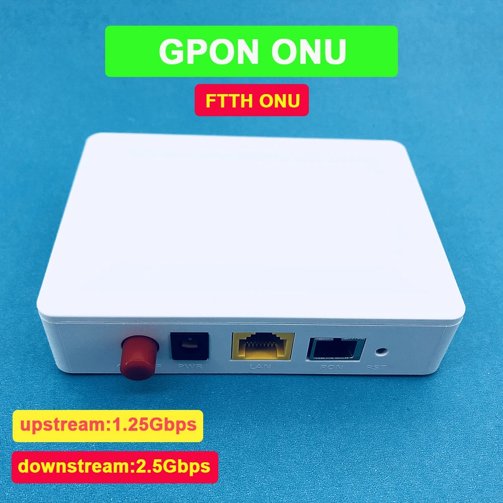 

1pcs GPON ONU FTTO 1GE GPON 1port FTTH ONU ONT Single LAN Port OLT 1.25G Gpon ZTE Chipset Fiber to home FTTB