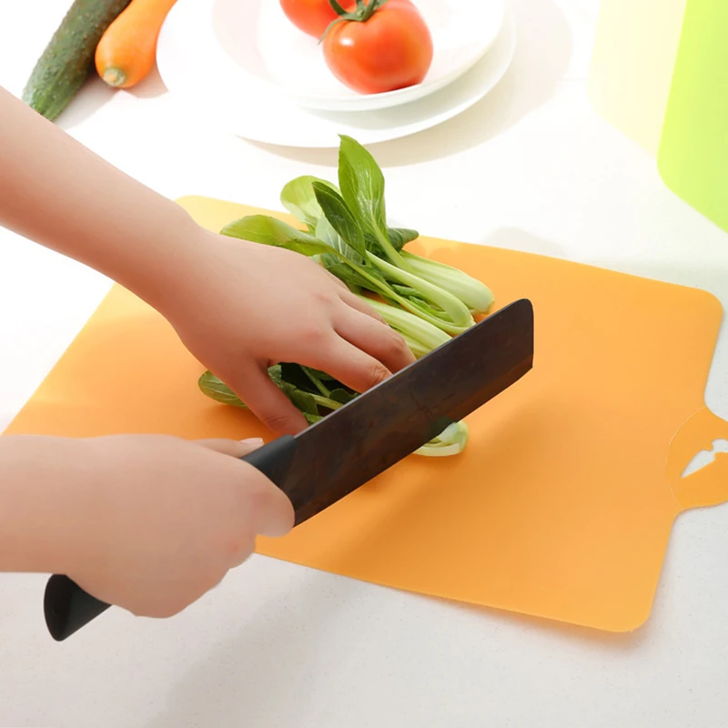 Cutting Board Flexible PP Plastic Non-slip New Food Slice Kitchen 38*24cm Cut Chopping Block Cooking Tools |