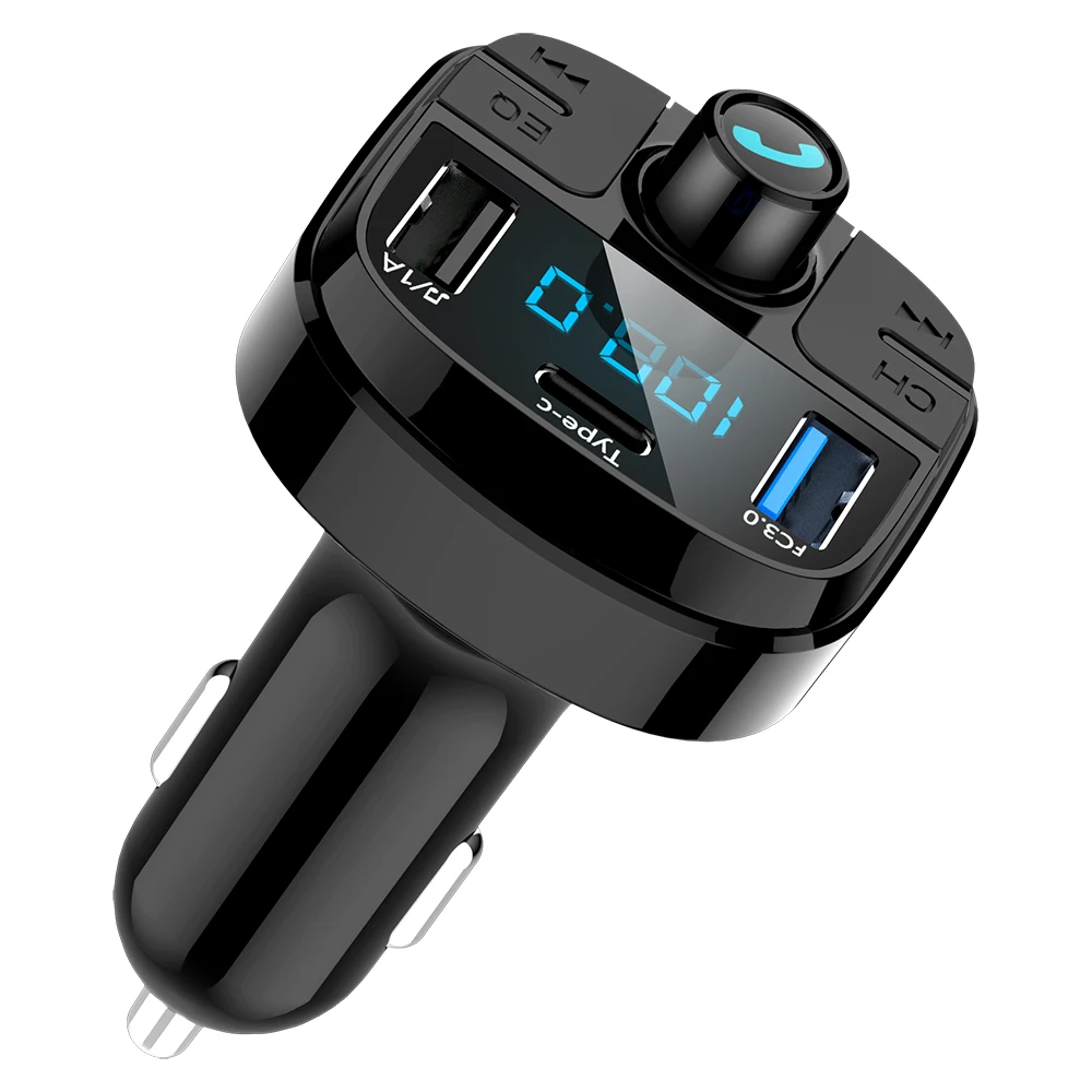 FM трансмиттер BT29 автомобильный беспроводной с поддержкой Bluetooth 5 0 и ЖК