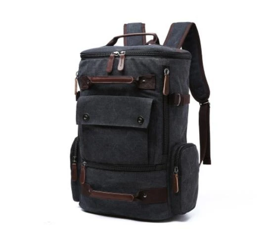 Mochila de lona para hombre, mochila de viaje, mochila para hombres, mochila para ordenador portátil, mochila multifunción para adolescentes