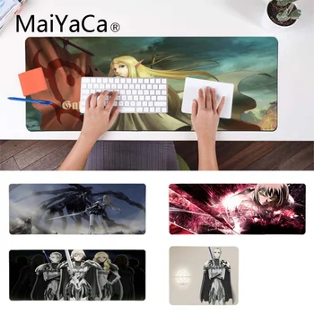 

MaiYaCa Gaming Mouse Pad High Quality claymore girl DIY Design Pattern Game mousepad Large Lockedge Mouse pad PC Computer mat