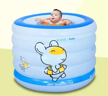

New 96cm environm entally friendly baby swimming pool thickened baby insulation home children's inflatable tub