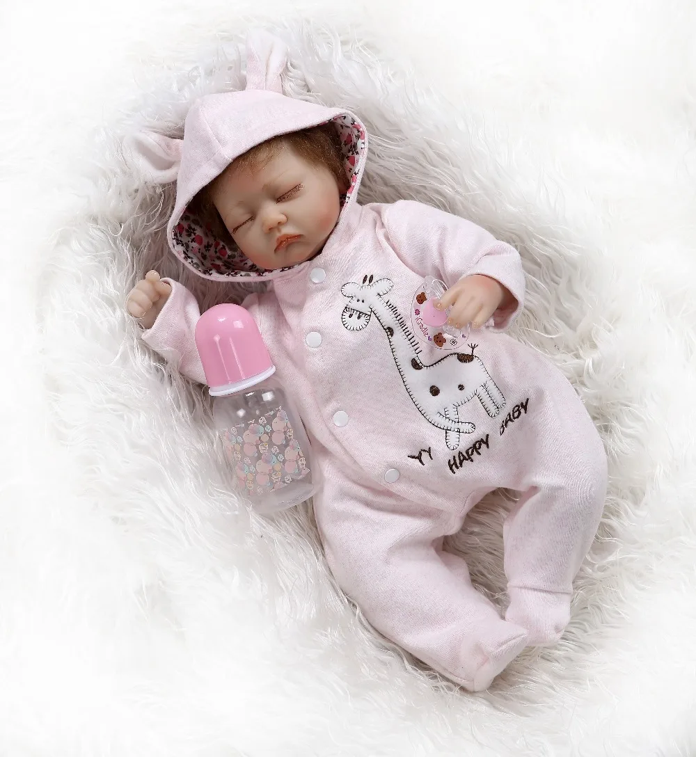 NPK 40 см очень мягкий силиконовый reborn premie Детские близнецы в розовом и синем платье подарок на день рождения коллекционная игрушка