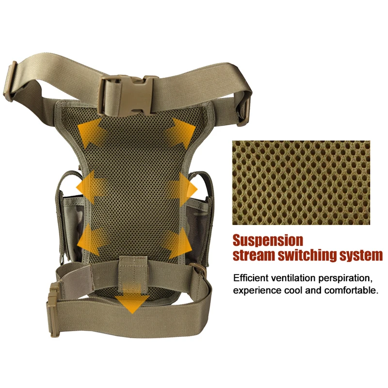 FREE SOLDIER, Многофункциональная тактическая сумка для отдыха на природе, спортивная сумка с креплениями на пояс, на бедро, 1000D нейлон