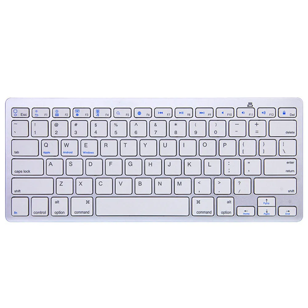 Универсальная беспроводная bluetooth-клавиатура, ультра тонкая, совместимая с Apple, iOS, iPad, Android, планшетами, Windows, Mac OS