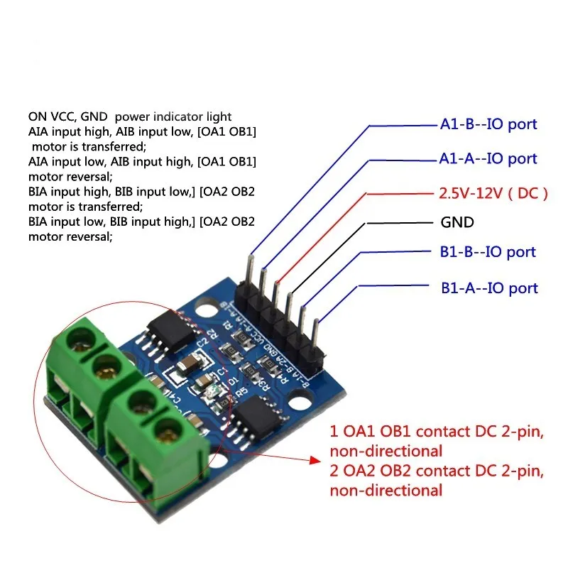 L9110 L9110S/HG7881 HG7881CP два дорожного двигателя управляемый модуль для Arduino 2 канала DC шаговый двигатель драйвер платы H Мост