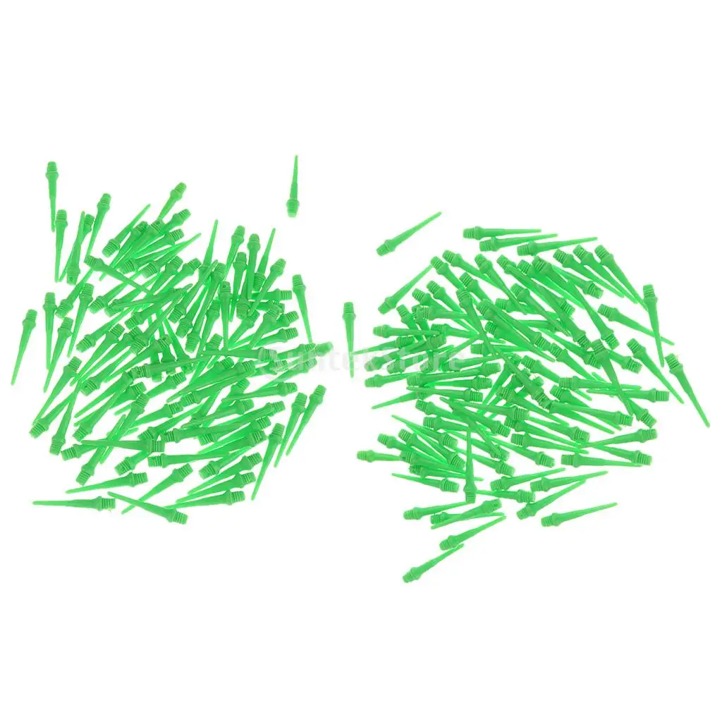 200 Pieces Dart Soft Tips Points 2BA Standard Darts Needle Green Bargain Price