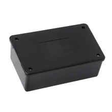 مقاوم للماء ABS ضميمة إلكترونية بلاستيكية علبة توزيع إلكترونيات أسود 105x64x40mm