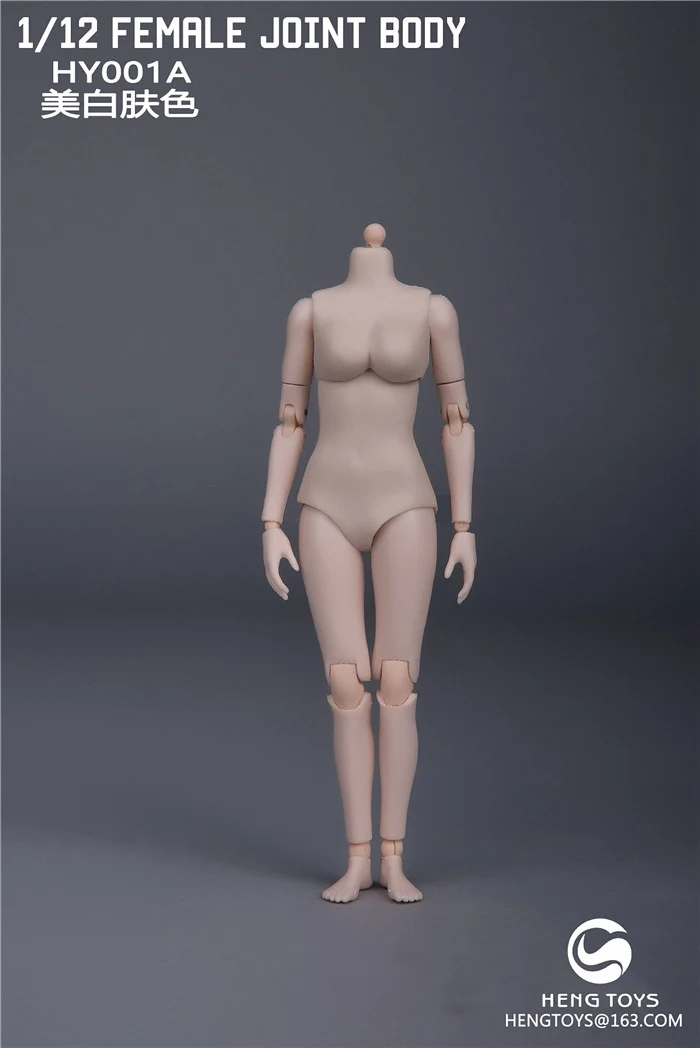 1/12 Scale Sexy Super-Flexible Female Joint Body Figure Pale/Suntan Color for Collecible 6 inches Action Figurine Dolls