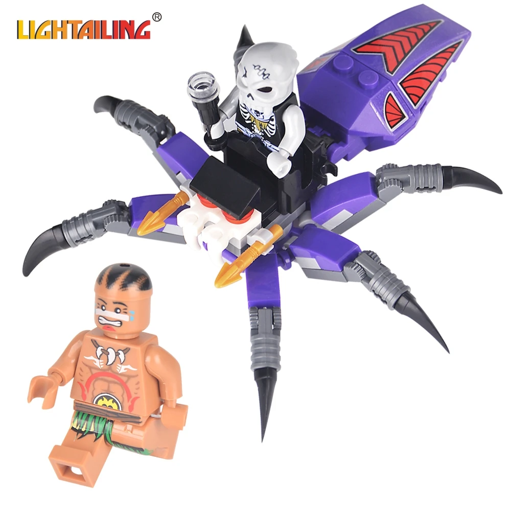 

LIGHTAILING Brand 1301 Qimeng Toy Venom Spider and pirate Building Blocks figures Toy Compatible with Lego