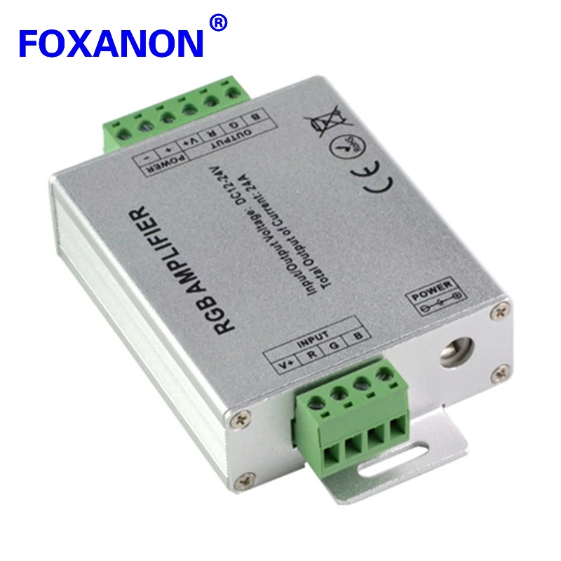 DC12V 24V Светодиодная лента RGB Усилитель 24A усилитель мощности повторитель пульт