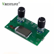Vbestlife цифровая обработка сигналов, фазовая подстройка частоты цифровой lcd стерео FM радио приемник модуль 87-108 МГц с серийным управлением Частотный диапазон 50 Гц-18 кГц