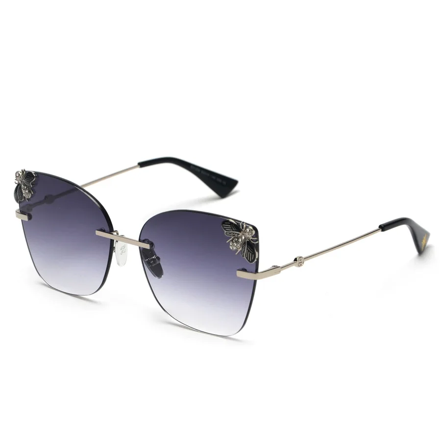 PAWXFB 2019 New Rimless Gradient Sunglasses Women Retro Summer Sun Glasses Female Vintage Shades UV400 PAWXFB 2019 New Rimless Gradient Sunglasses Women Retro Summer Sun Glasses Female Vintage Shades UV400