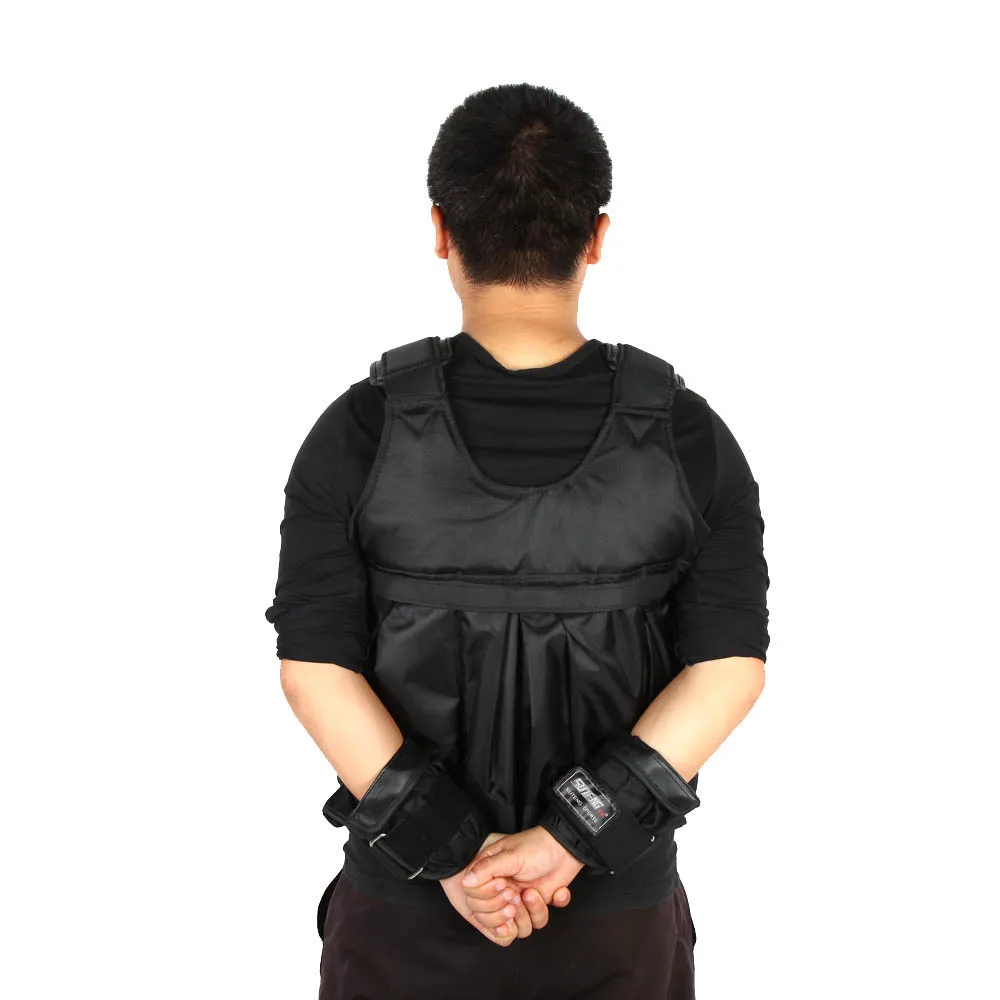 SUTEN 20 кг/50 кг нагружаемый утяжеленный жилет для тренировки бокса фитнес-оборудование для тренировки Регулируемый жилет куртка Песочная одежда