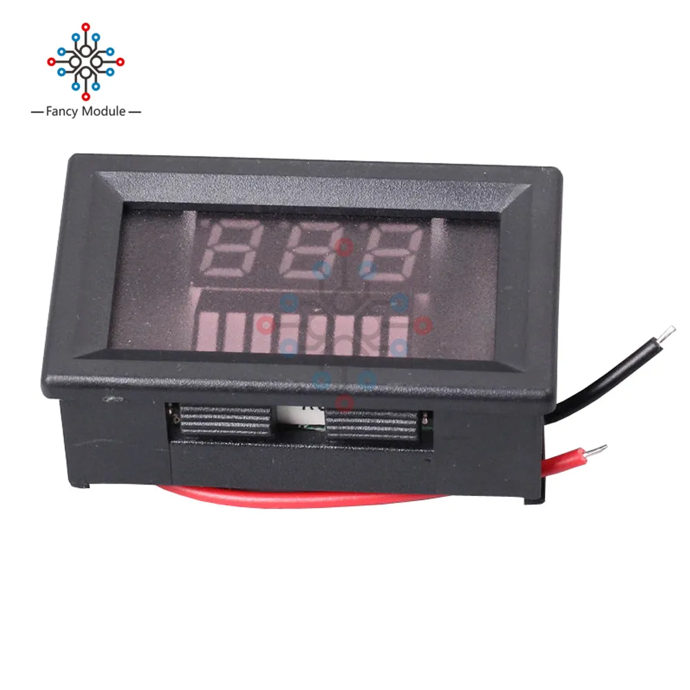 6V/12V/36V/48V Red LED Lead-Acid Battery Indicator Battery Capacity Acid Tester Voltmeter Charge Level Indicator For Arduino