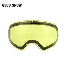 Gsou зимние очки лыжные очки с двойными линзами лыжный Мотокросс уличные противотуманные снежные Googles солнцезащитные очки Femal