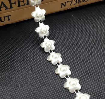 

10Meter 12mm Star ABS Pearl Garland Chain Trim For Wedding Party Centerpiece Decoration