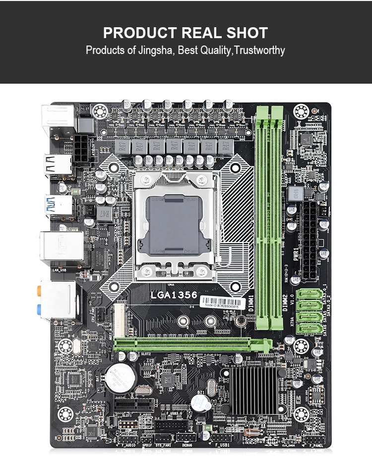 JINGSHA X79 LGA 1356 motherboard support REG ECC server memory and LGA1356 xeon E5 processor