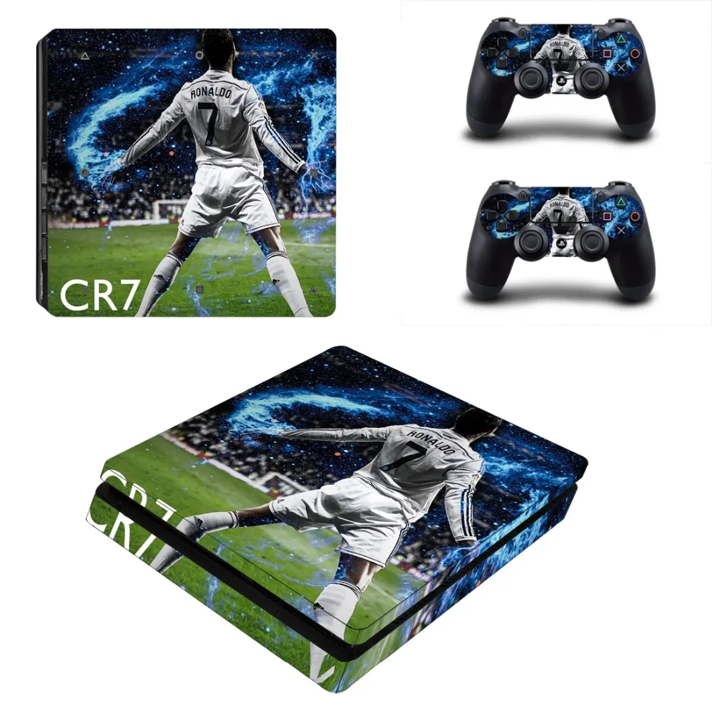 

Cristiano Ronaldo PS4 Slim Skin Sticker Decal Vinyl for Playstation 4 Console and 2 Controllers PS4 Slim Skin Sticker