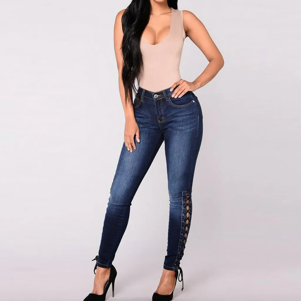 

Women Jeans Shinny Pants Long Tight High Waist Office Plus Size Denim Capris Zipper Lady Sexy Trousers Slim Pantalones Shinny